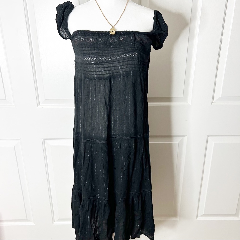 NWT auguste isabella day dress black lure (6) - Picture 4 of 7